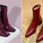 بوت زرشکی کلاسیک زنانه؛ ۱۵ مدل شیک و خاص برای جذاب‌تر شدن استایل زمستونی