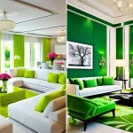 دکور سبز پذیرایی؛ ۱۵ ایده خاص برای چیدمان مدرن و آرام فضای پذیرایی