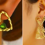 گوشواره قلب طلا مدرن؛ ۱۵ مدل جذاب درخشان برای استایل شیک امروزی گوشواره قلب طلا مدرن؛ ۱۵ مدل جذاب درخشان برای استایل شیک امروزی