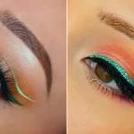 خط چشم مینیمال سبز؛ ۱۵ عکس شگفت انگیز مناسب آرایش ساده و امروزی