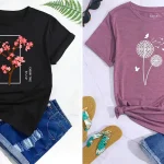 تیشرت نخی زنانه؛ ۱۵ عکس جذاب برای انتخابی راحت و خاص در استایل روزمره